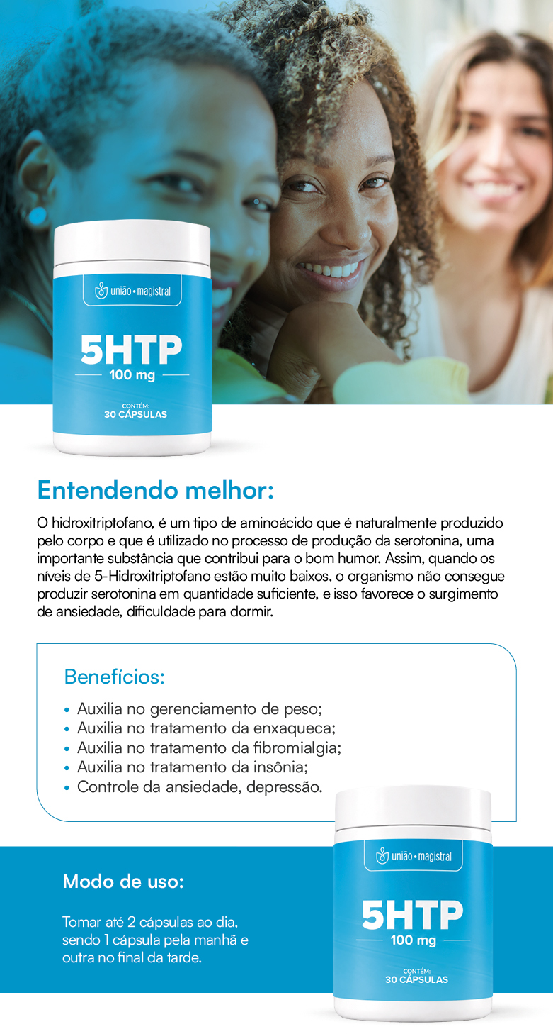 5 HTP - Hidroxitriptofano 100mg